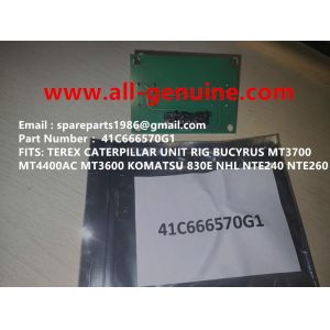 41C666570G1 BOARD GE TEREX UNIT RIG BUCYRUS  MT4400AC MT5500 MT3600 NTE240 NTE260 NHL DUMP TRUCK HAULER MINING