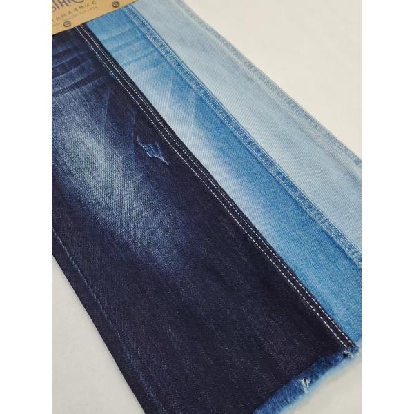 Quality Wrinkle Resistant Siro Yarn Cross Slub 85%Cotton Denim Fabric  For Jeans Or Jacket Coat wholesale