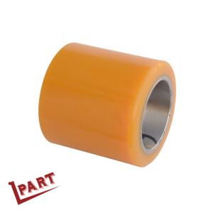 Electric Forklift Tyred Polyurethane Rubber Wheels 85x105x55mm
