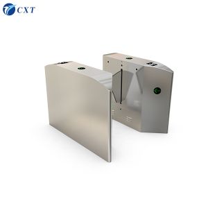 DC 24V Flap Barrier Gate with Silver Color and Optional Back Up Battery for