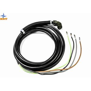 Black M12 / M8 Cable Assembly IP67 Waterproof / Connector Cable Assemblies