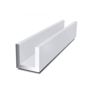 Aluminum 6063 Extrusion U Shaped Tube Aluminium U Channel Railing Profile