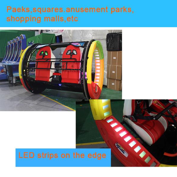 360 Degree Amusement Park Rolling Car Double Players Le Bar Electric Leswing Happy Car