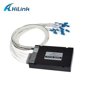 Cheap WDM Equipment 8CH 100GHZ DWDM MUX Demux Dual Fiber Duplex LC UPC C Band ABS Box for sale