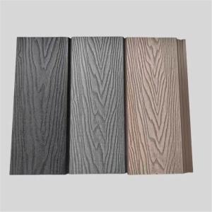 Outdoor Wood Plastic Composite WPC Decking Fence NY75*25 with Wood Grain Pattern