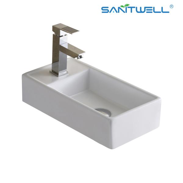 Quality 2023 Chaozhou New Design ceramic basin lavabo wash basin Rectangular above counter basin wholesale