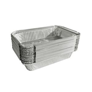 Plastic Type Aluminum Foil Disposable Rectangular Fast Food Takeaway Container