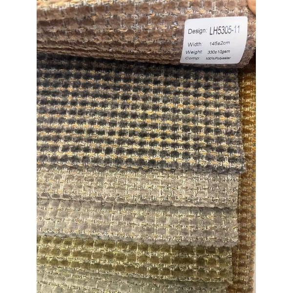 Geometric Jacquard Chenille Woven Fabric For Sofa 100%Polyester Jacquard Woven Fabric For Sofa