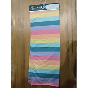 Natural And Breathable And Durable Elastic Striped Material Fabric For T-Shirt