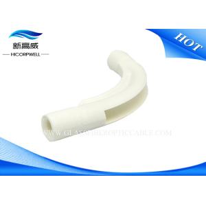 White 90 Degree Fiber Optic Components Connectors Single Mode Multimode LSZH