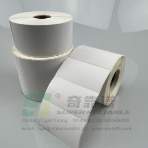 China Semi Glossy Paper Adhesive Barcode Sticker Art Paper Adhesive Sticker printed by Ribbon on sale