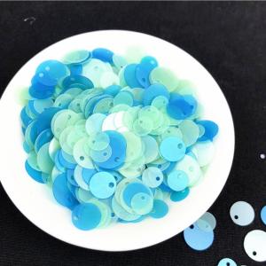 China 365 Colors 6mm 8mm 10mm MixesTop Hole Round Flat Loose Sequins for DIY Craft on sale