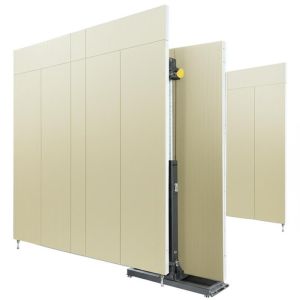 Cheap OEM ODM Sound Insulation Partition Wall with 800N Jack Lifting Mechanism and 40N/m Magnetic Attraction in Melamine Finish for sale