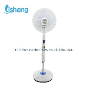 High Efficiency 12V BLDC Rechargeable Solar Fan With Remote Control And Adapter