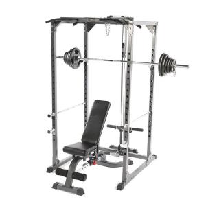 Gym Equipment primal strength commercial power rack with lat pulley