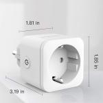 Wireless WiFi Smart Socket Alexa Google Home Energy Monitoring Smart Plug EU
