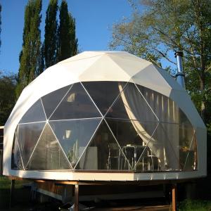 Prefab Inflatable Dome Tent Hotel Decoration Transparent Geodesic
