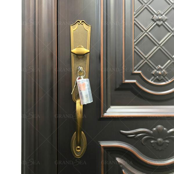 Luxury Design High Quality Low Price Single Double Exterior Security Steel Door Price