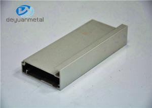 Cheap Silver Anodized Aluminium Extrusion Profile For Aluminium Cabinet Decoration , 6063-T5 for sale