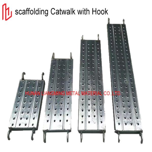 Quality Q195 Q235 Scaffolding Catwalk With Hook Galvanized Steel Plank Customized wholesale
