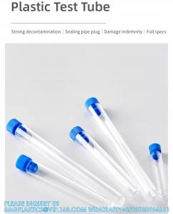 China 12*100mm Round Bottom Plastic Test Tube Sample Tubes With Screw Lab Lab Supplier Plastic Test Tubes With Cap on sale