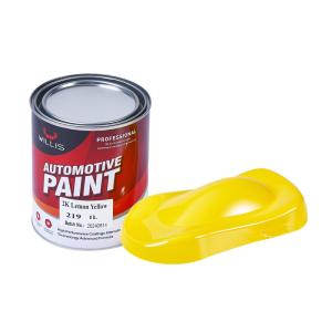 Solid Metallic Bright Liquid Lemon Yellow Color 2k Colour Paint For Car