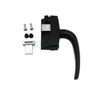 Customized Oblique Black Door And Window Handles Anti Rust Aluminum Alloy