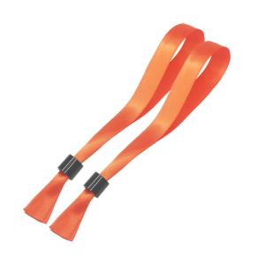 OEM Woven Cloth Wristbands Security Locking With Plastic Clasp