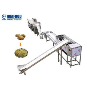 Industrial OEM Automatic 2000kg/h Potato Washer And Peeler Machine Brush Type
