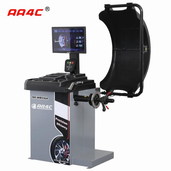 AA4C full automatic wheel balancer with automatic electromagnetic brake AA