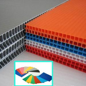 China 2440x1220mm 4x8 2mm 3mm 5mm PP Corrugated Plastic Sheet , PP flute Board on sale