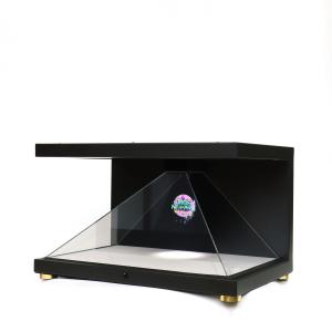 Cheap 22 Inch 3D Pyramid Hologram Projector Case Cabinet 270 Degree Holographic Display 3D Hologram Box for sale
