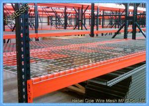 China zinc plated Metal Wire Mesh Decking Waterfall 3 Channel Step For warehouse Pallet Racking on sale