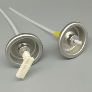 Elegant Metered Aerosol Valve for Premium Haircare Sprays with Fine Mist and