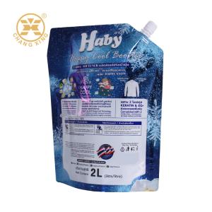 Custom Printed 500ml 1l Laundry Detergent Spout Pouch Stand Up Washing Powder