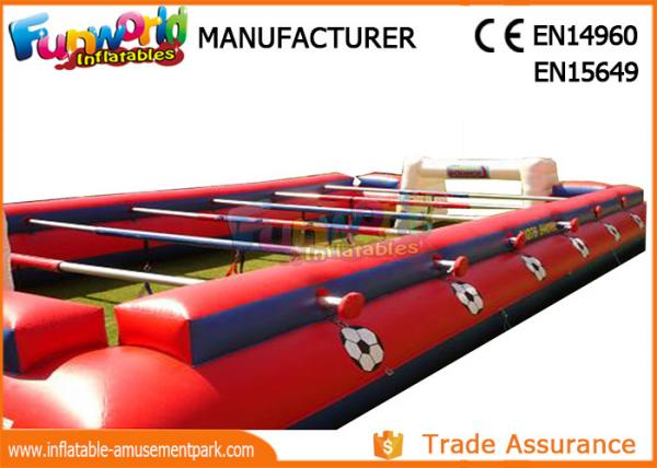 Quality 0.55mm PVC Tarpaulin Inflatable Sports Games , Outdoor Human Table Football wholesale