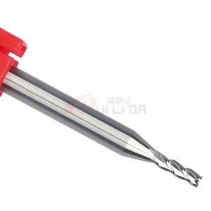 China 1mm 2mm Aluminium End Mill Cutter Hss HRC55 3 Flutes CNC  Solid Carbide on sale