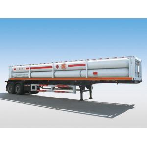 8 Tubes 2 Axles Lpg Semi Trailers For 16000L CNG