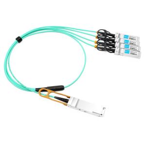 H3C QSFP-4X10G-D-AOC-5M Compatible 5m (16ft) 40G QSFP+ to Four 10G SFP+ Active