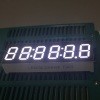 White 7 Segment LED Display 6 Digit 9.2mm Common Cathode for Digital Countdown