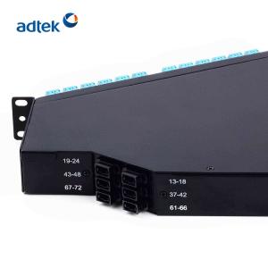HD 72 Fiber Optic Patch Panel Fixed Type MTP / MPO 1U 5 Years Warranty
