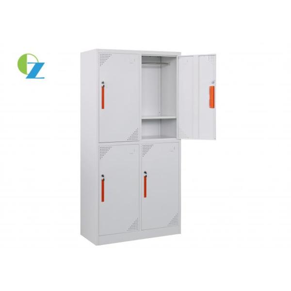 Office Furniture 4 Door Steel Lockers Wardrobe gym storage cabinet 0