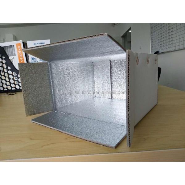 Insulated Aluminium Foil Packaging Cardboard Box Caviar Chocolate Transport HZ-XPS