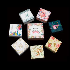 Luxury Small Recyclable Folding Packaging Box Coated Paper Mixed Color