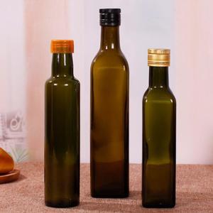 Recyclable Square 500ml Olive Oil Storage Containers
