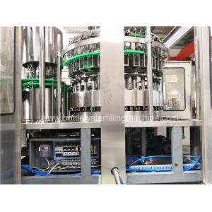 8000 BPH Glass Bottle Carbonated Soft Drink Filling Machine With PLC Control