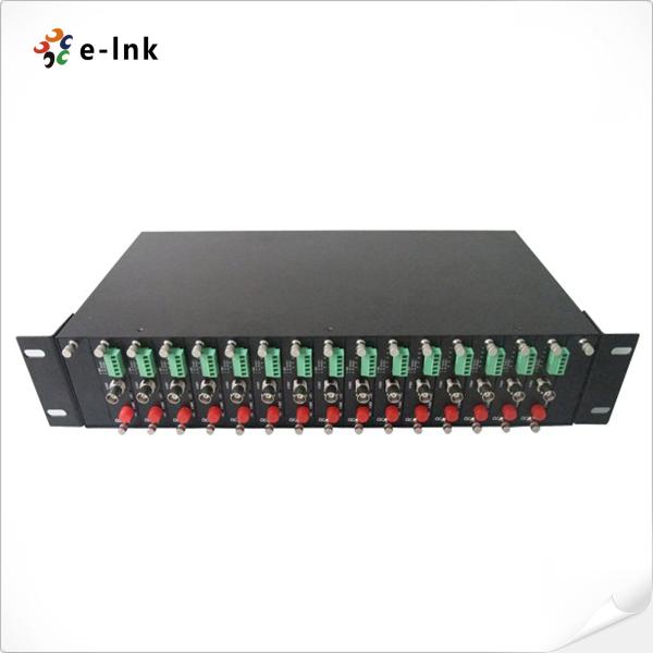 16 Slots Video Converter Rack Supporting simultaneous operation of 1Ch or 2Ch
