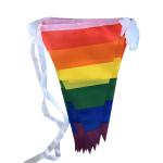 OEM ODM Triangle Flag Bunting Custom 100D Polyester Fabric Triangle String Flags