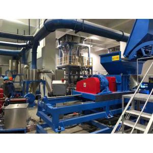 Tilting 5.5Kw Plastic Recycling Line Pet Flake Granulation Machine