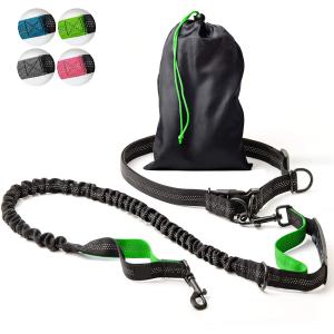 2 In 1 Hands Free Retractable Dog Leash Easy Grip Handle OEM / ODM Available